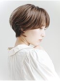 前下がりショート・ボブ/絶壁解消/前髪あり/40代/30代/外ハネ