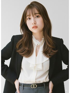 リコット 浦和美園(Liecot) 【Fumiya】韓国風小顔ゆるふわレイヤー×透明感オリーブグレー