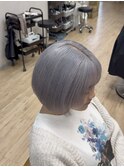 ハイライトカラーミルクティーベージュケアブリーチダブルカラー