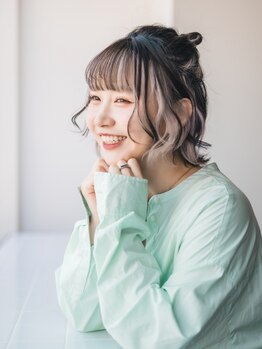 バブー バイ ビューティービースト アカデミー 福岡店(ba-boo)の写真/【インナー】ケアブリーチ+ワンカラー¥8800/【ハイライト】ケアブリーチハイライト+ワンカラー¥9200★★