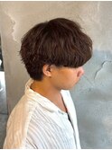 メンズマッシュソフトツイストスパイラルパーマ群馬高崎眉毛韓国