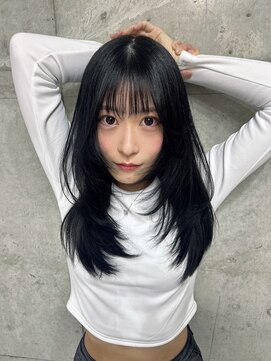 キング 梅田店(K!ng) ハイライトカラーミルクティーベージュレイヤーカットオルチャン