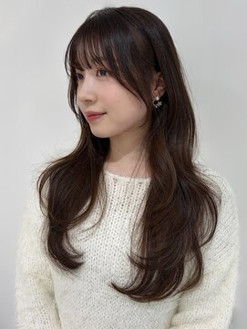 エアー 青山(AIR) 大人可愛いモテ髪ロングレイヤーカット秋冬トレンドカラー