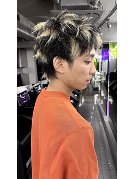 メンズレコ 渋谷(MEN'S LECO) サーフカール刈り上げセンターパートリバースセンターパート