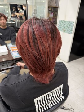 アイズ 本厚木(AIZU) メンズウルフ マッシュウルフ ダブルカラー