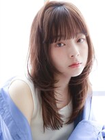 メノン 茨木店(Menon)&nbsp;ハッシュカット　ダークパープル　レイヤーセミロング