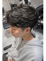 メンズサロン アネロ 名駅(Men's salon anhelo)&nbsp;フェザーパーマ×ニュアンスパーマ×センターパート