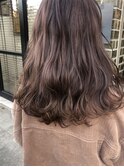 柔らかアッシュモカベージュ ゆるふわウェーブミディ