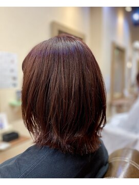 ルポル 大通店(rupolu) ピンクの外はねボブ