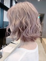 アイティー バイ アルバム 中野店(IT by ALBUM) ハイトーンベージュ_スリークボブ厚めバングローライト_ba286832