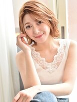 イリーブ(elieve) ショートボブ・ボブで愛され柔らかシアベージュカラー