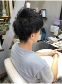 ソフトツーブロックマッシュ