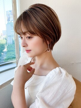 アフロート ディル(AFLOAT D'L) 20代30代40代大人可愛い 小顔 丸みショートボブヘルシースタイル