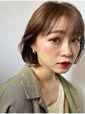 １ブリーチ×ヴェールカラーシルキーベージュニュアンスカラー