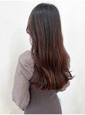 韓国風カール/ブラウンカラー×髪質改善トリートメント
