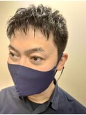 フォワード束感フェードカットショート ビジネスマン 学生、黒髪