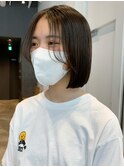ナチュラルボブ_チェリーブラウンフェミニンロング_ba408201