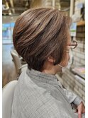 毛流れ綺麗なショートスタイル
