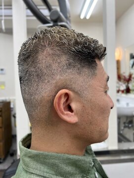 ヘアーサロンサトウ メンズカジュアルスタイル ＃平井＃理容室＃バーバー＃メンズ