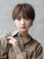 前髪あり大人耳掛けショート30代40代【AIN.表参道】川原大地