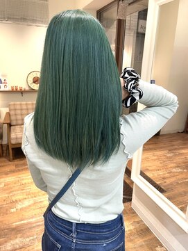 ヘアープルトワルピナス オリーブカーキーカラー