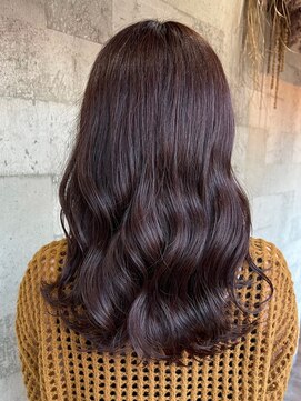 ミルヘアデザイン(mil hair design) レイヤーカットアッシュカラーグレージュ透明感カラー前髪