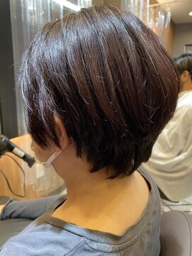 リベア トウキョウ 東大島店(Rever Tokyo) ショートボブ/白髪ぼかし/レイヤーカット[東大島/東大島駅]