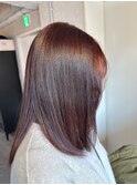 #ピンクベージュ#暖色カラー#ブリーチなし#髪質改善