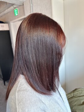 シアン(CYAN) #ピンクベージュ#暖色カラー#ブリーチなし#髪質改善