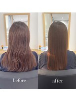 リアン 四条大宮店(Lien)&nbsp;縮毛矯正+髪質改善トリートメント+カット（リタッチ可）