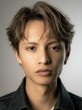 オーシャントーキョーオーバー 渋谷(OCEAN TOKYO OVER) 韓国マッシュセンターパートダウンパーマニュアンスパーマウルフ