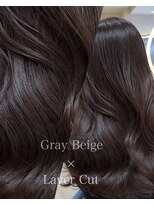 サイン 渋谷(SIGN)&nbsp;艶髪レイヤーカット韓国ヘアーグレージュ髪質改善トリートメント