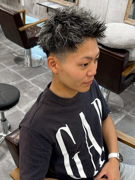 アムレヘアー(amule hair) 【amule hair】ホワイトメッシュツイスパ/20代/30代/40代/学生