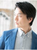 大人アッシュブラック短髪ショートX草加