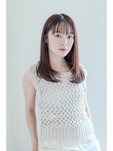 たさわ堂エンネ(enne) 顔まわりレイヤー×ボルドーカラー