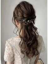 ユニ 江坂(Uni.)&nbsp;ハーフアップ　ヘアアレンジ　二次会セット　結婚式セット