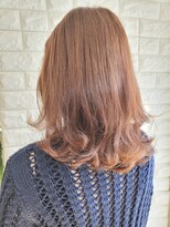 松本平太郎美容室 国立店 外ハネセミディローレイヤー×ハイライト/30代40代50代60代