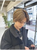 ハーフ女子ナチュラルブロンド☆ハンサムショート