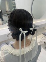 【新宿駅/新宿三丁目/ヘアセット/ツインお団子】