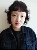 ショートパーマ/レッドブラウン