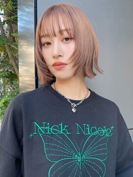 トルネード(TORNADO) 切りっぱなしボブ フェイスレイヤー透明感カラーt815