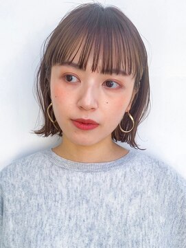 ノイカーム(noi Calm) 髪質改善トリートメントミルクティーベージュカラーくびれヘア