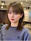ミディアムボブレイヤーボブ大人ボブパツっとボブラインボブ