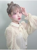 宣材サロモ推し活ヘア編。デカリボン編み込みカチューシャvol3.0