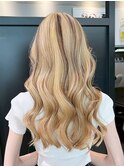 ブリーチ顔周りレイヤーロングミルクティー_ba565121