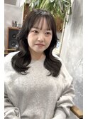 くびれレイヤーカット×オリーブグレージュ♪