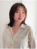 ボブレイヤー内巻きイメチェン前髪ミディアム