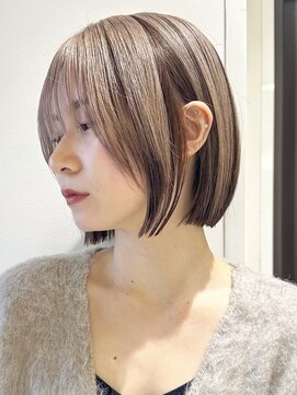 トルネード(TORNADO) シースルーバング×透明感ボブ　前髪あり　ha920