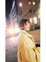 チカシツ(Chikashitsu) 黒髪ショートボブ/顔まわりレイヤー/ワイドバング/ミニボブ