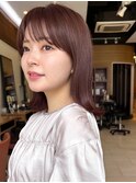 大人ガーリー/似合わせカット/ラベンダーベージュ/韓国/髪質改善